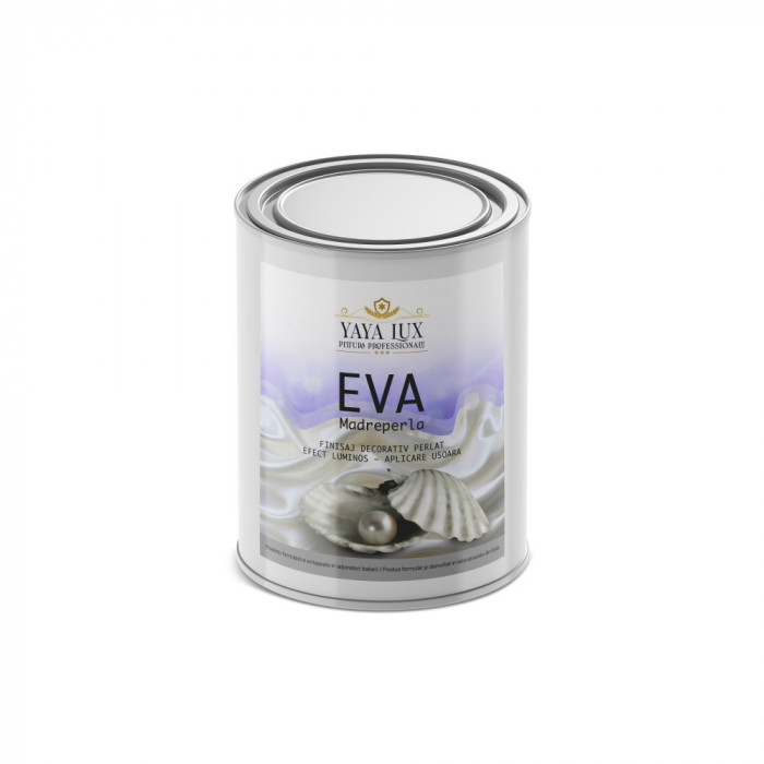 Vopsea Decorativa, Eva Madreperla, cu Perle de Sticla, Azur, 1 L