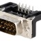 Conector D-Sub 9-Pin Soclu Tată 90&deg; THT M3