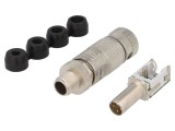 Conector M12 4 pini tată cod D Ethernet HARTING preLink