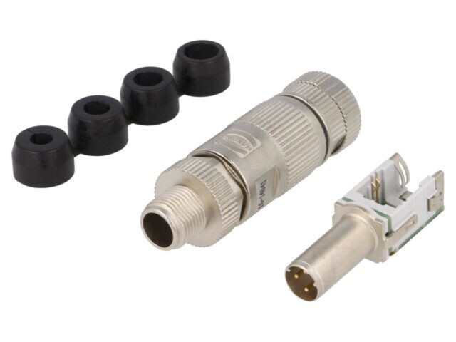 Conector M12 4 pini tată cod D Ethernet HARTING preLink
