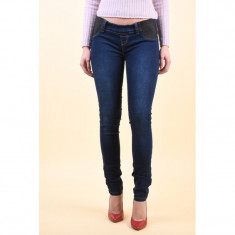 Blugi Mama Licious Lola Slim Dark Blue Denim foto