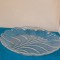 Platou cristal masiv suflat manual -Eden- design Lars Hellsten, Orrefors Suedia