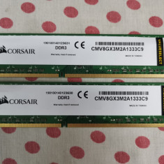 Kit Dual Channel Memorie Ram Corsair 8 GB (2 X 4 GB) 1333Mhz.