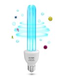 Lampă UV DoRight de dezinfecție cu ozon 25W E27 UVC 254nm, lampă germicidă cu sterilizare și dezinfecție puternică, AC220-240V, ideală pentru bucătări