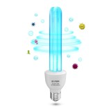 Lampă UV DoRight de dezinfecție cu ozon 25W E27 UVC 254nm, lampă germicidă cu sterilizare și dezinfecție puternică, AC220-240V, ideală pentru bucătări