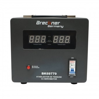 Stabilizator automat de tensiune 5000VA monofazic cu servomotor Breckner Germany foto