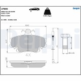 DELPHI LP885 set placute frana,frana disc