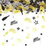 Set de confetti pentru 18 ani Auidy_6TXD, PVC, auriu/negru/argintiu, 15 g