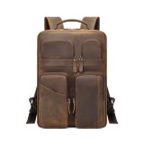 Cumpara ieftin Rucsac pentru barbati, Caian GT3329, piele naturala, Maro
