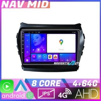 Navigatie Hyundai Santa Fe IX45 2012 2017 KIT 209 EDOTEC-LITE Android Ecran 720P Octa Core 4 64 Carplay CarStore Technology foto