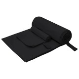 vidaXL Set de Prosoape Sport Altele Negru țesătură 42011492