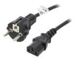 &#039;Cablu Alimentare Schuko la IEC C13 1,5m Negru&#039;, Goobay