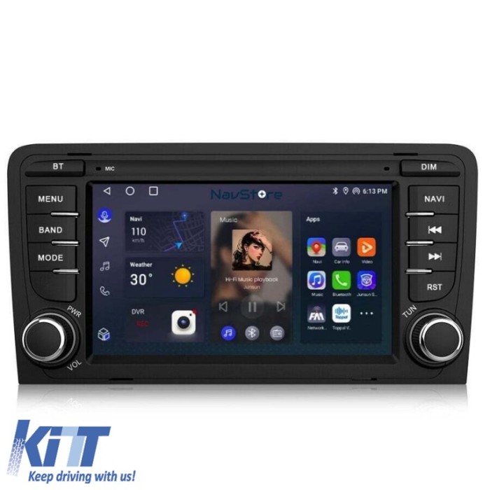 Navigatie Android Dedicata Audi A3 8P1 (2003 - 2013), 7Inch, 4Gb Ram, 64Gb Stocare, Bluetooth, WiFi, Carplay Performance AutoTuning