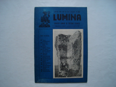 Lumina. Revista lunara de cultura istorica, Oradea, anul I, nr. 2, aprilie 1990 foto