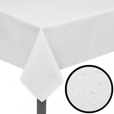 Fețe de masă, 100 x 100 cm, alb, 5 buc. foto