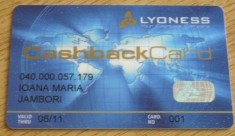 B12 3 - Card bancar foarte vechi - piesa de colectie