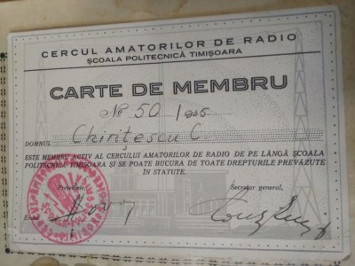 ACT Carnet de Membru Radio Amator foto