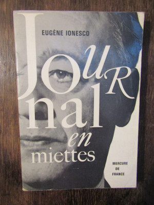 Journal en miettes - Eugene Ionescu foto