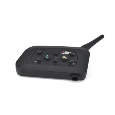 Sistem de comunicare moto Interphone V6, model 2021, Bluetooth v5.0, 1200 m, conectivitate 6 rideri foto