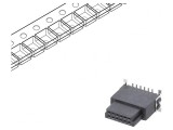 Conector PCB-PCB Mamă 12 PIN 1,27mm Termoplast