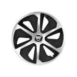 Set 4 capace roti Roco Gri-Negru R16 Compatibil Cu Dacia, Autohelix MSA