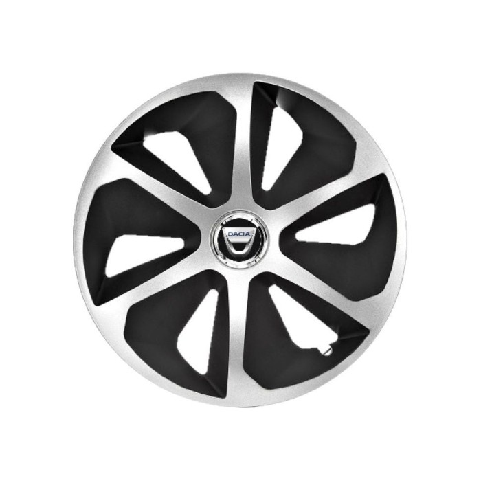 Set 4 capace roti Roco Gri-Negru R16 Compatibil Cu Dacia