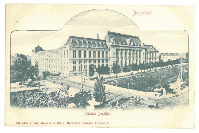 4441- BUCURESTI, Justice Palace, Litho, Romania - old postcard - unused