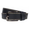 Curea barbati, casual pentru blugi, latime 3.8cm, negru, piele eco - CK96N