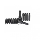 Trusa imbusuri de impact profesionala ,3/4 si 1 tol ,T60-T100 ,H17-H24,E18-E24 ,Set 16 piese