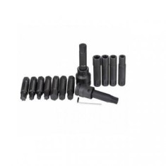Trusa imbusuri de impact profesionala ,3/4 si 1 tol ,T60-T100 ,H17-H24,E18-E24 ,Set 16 piese