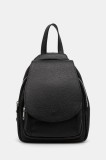 Answear Lab ghiozdan de piele femei, culoarea negru, mic, neted
