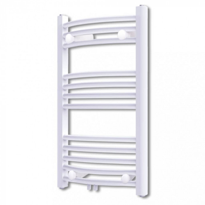 vidaXL Radiator port-prosop &icirc;ncălzire centrală baie 500x764 mm curbat