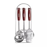 Set de servire din otel inoxidabil, 6 piese cu suport Handy KitchenServ