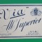 Eticheta veche perioada regala anii 1930 Vin ALB SUPERIOR VIA Piesa de colectie