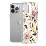 Husa pentru Apple iPhone 13 Pro Max, Techsuit, Marble, Alba