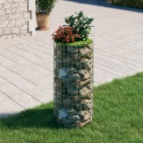 VidaXL Strat &icirc;nălțat gabion, &Oslash;50x100 cm, oțel galvanizat, circular