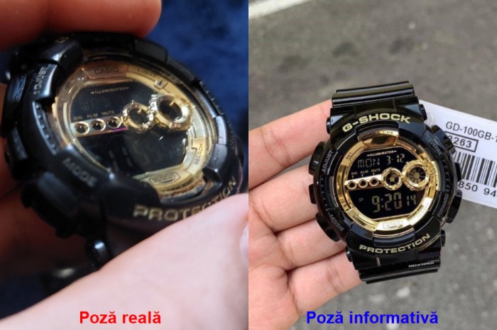 Ceas Casio G-Shock GD-100GB-1, Black / Gold, original, superb