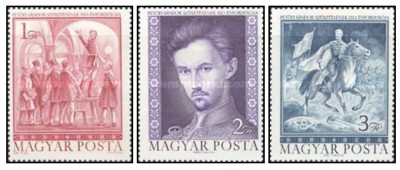 Ungaria 1972 - aniversarea poetului Petofi Sandor, serie neuzata foto