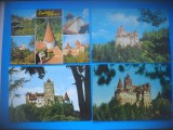 HOPCT LOT 3397 -4 CARTI POSTALE-CASTELUL BRAN-JUD BRASOV-CIRCULATE, Circulata, Printata