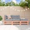 VidaXL Set mobilier de grădină cu perne, 3 piese, lemn masiv douglas 3186037