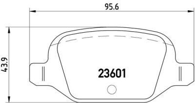 Placute frana Fiat 500 (312), 500 C (312), Panda (169), Punto (188); Lancia Musa (350), Ypsilon (843) SRLine parte montare : Punte spate foto