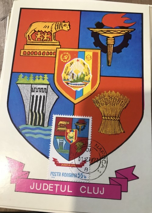 CPIF Stema cu timbru al judetului Cluj