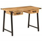 Cumpara ieftin Birou cu sertare, 105x55x70 cm, lemn masiv de mango si fier