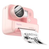 Camera Foto Instant Copii Hoco DV200, Imprimanta Integrata, Jocuri, Baterie Long Life, Roz