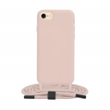 Husa pentru iPhone 7 / 8 - Techsuit Crossbody Lanyard - Pink