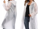 Pelerina de ploaie alba, unisex, marime universala
