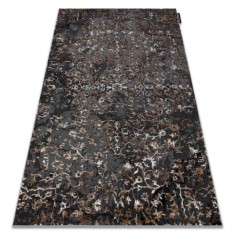 Covor DE LUXE modern 2080 ornament vintage - structural gri, 200x290 cm