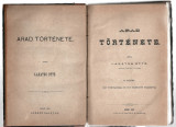 Arad Tortenete v. 1 si 2 - Lakatos Otto, Arad, 1881 legate, limba maghiara