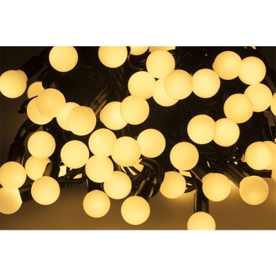 SIR LED ILUMINAT FESTIV ALB CALD 10M 100 leduri foto