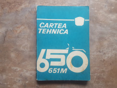 CARTEA TEHNICA - U-650M, U-651M, U-550 Super, U-650 DT Super - Ed. A VI-a, 1978 foto